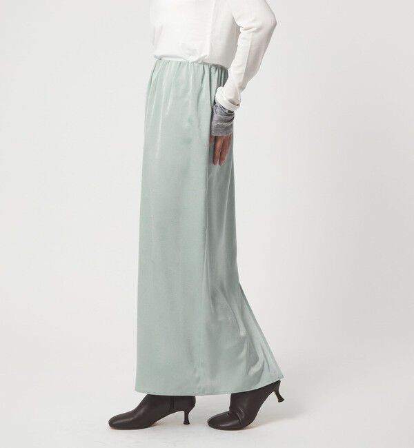 EMMEL REFINES「＜EMMEL REFINES＞EM ワッシャーVTG イージーサテンスカート」|スカート|