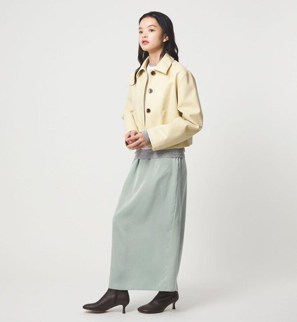 EMMEL REFINES「＜EMMEL REFINES＞EM ワッシャーVTG イージーサテンスカート」|スカート|