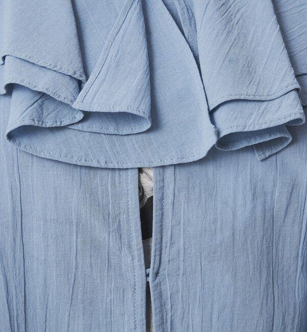 UNITED ARROWS green label relaxing「100/2 ラッフルカラー ブラウス」|シャツ・ブラウス|