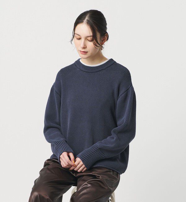 BEAUTY&YOUTH UNITED ARROWS「フェード クルーネックニットプルオーバー」|ニット・セーター|