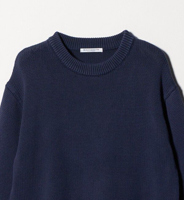 BEAUTY&YOUTH UNITED ARROWS「フェード クルーネックニットプルオーバー」|ニット・セーター|