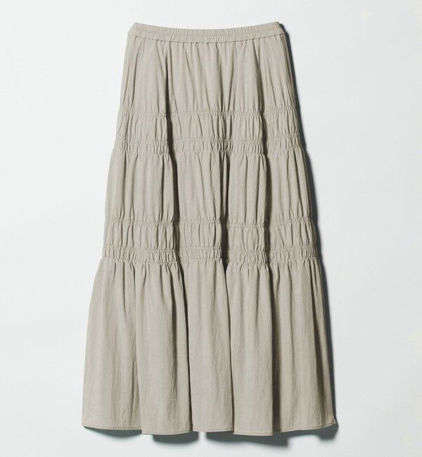 BEAUTY&YOUTH UNITED ARROWS「レーヨンブレンド シャーリング ロングスカート」|スカート|