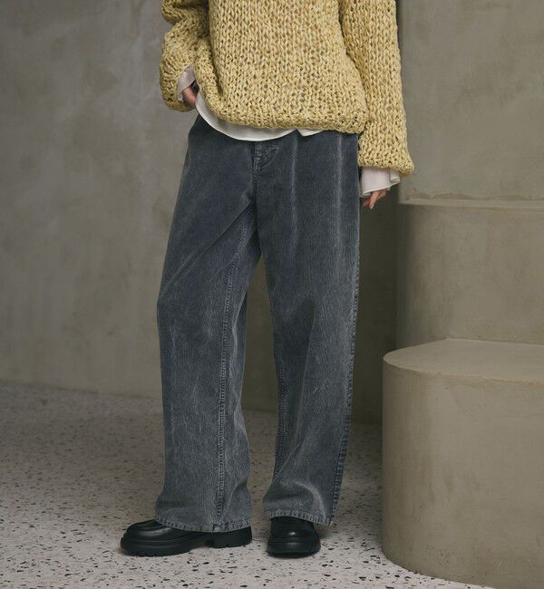 BEAUTY&YOUTH UNITED ARROWS「オーバーダイ コーデュロイ ５ポケットパンツ」|チノ|MD.GRAY