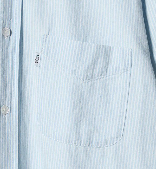 California General Store「＜CGS.＞インディゴ シャンブレーストライプ ボタンダウン シャツ」|シャツ・ブラウス|