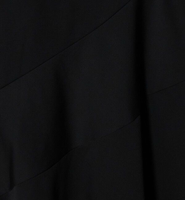 ATTISESSION「＜ATTISESSION＞エスカルゴ スカート ブラック」|フレア|