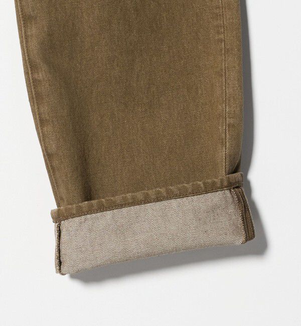 ATTISESSION「＜ATTISESSION＞スリム ストレート ブラウン デニム パンツ」|デニム|