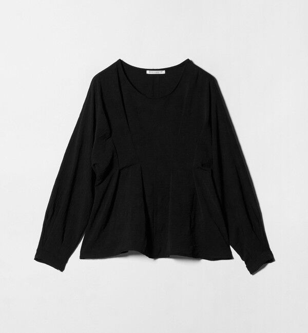 BEAUTY&YOUTH UNITED ARROWS「【WEB限定】ウエストタック ペプラムプルオーバー ウォッシャブル」|Tシャツ・カットソー|BLACK