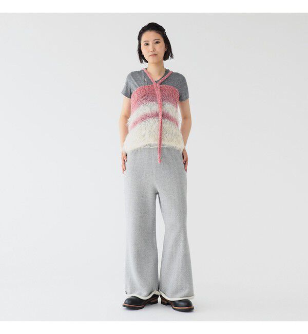 BEAMSBOY「maturely / ワイド フレア ジャージー パンツ」|チノ|