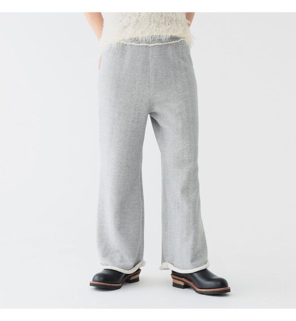 BEAMSBOY「maturely / ワイド フレア ジャージー パンツ」|チノ|