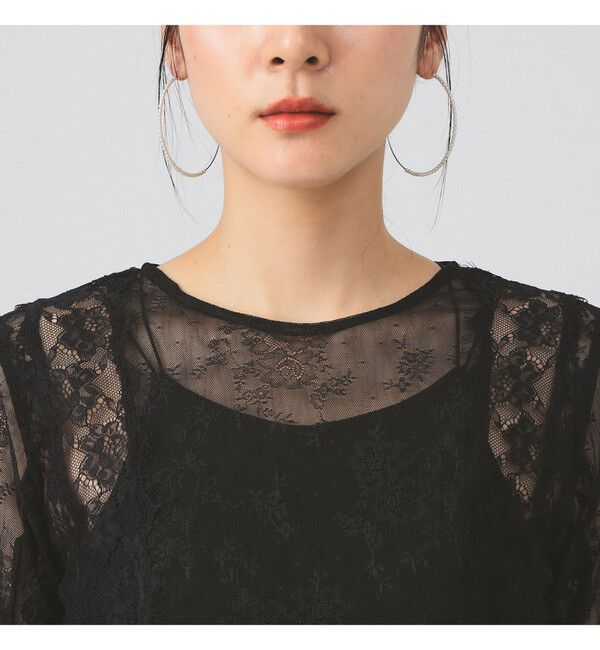 Ray BEAMS 「レース テープ キリカエ Tシャツ」|Tシャツ・カットソー|