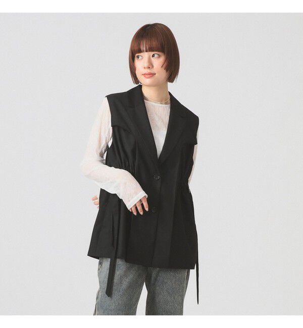 Ray BEAMS 「レイヤード ドロスト ジレ」|ベスト・ジレ|