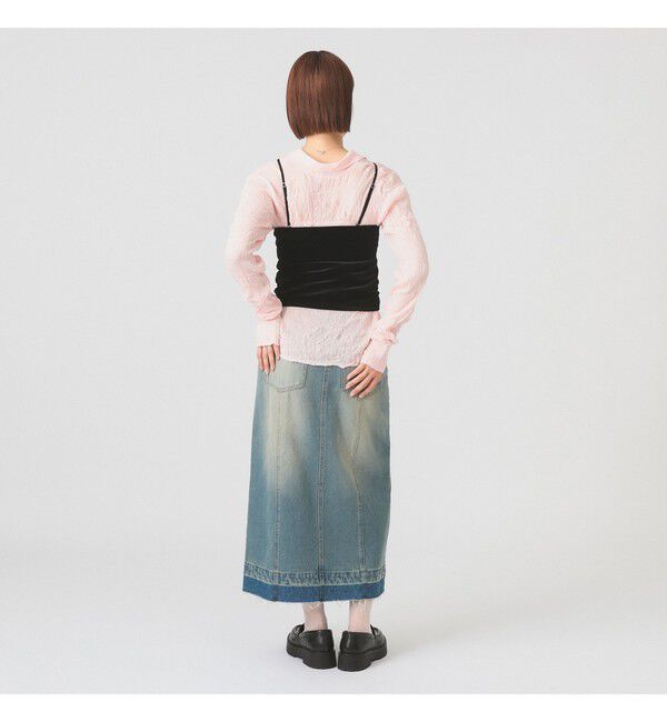 Ray BEAMS 「2WAY ベロア カップ付き キャミソール」|キャミソール|