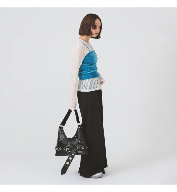 Ray BEAMS 「2WAY ベロア カップ付き キャミソール」|キャミソール|