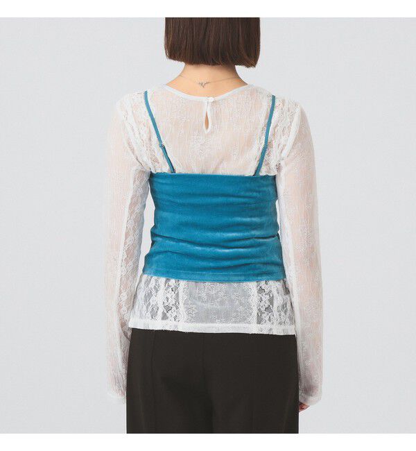 Ray BEAMS 「2WAY ベロア カップ付き キャミソール」|キャミソール|