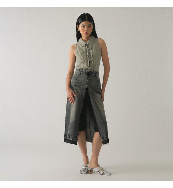 Ray BEAMS 「◎ｵｰﾊﾞｰﾀﾞｲﾃﾞﾆﾑSK」|スカート|