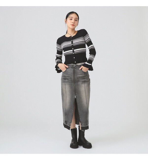 Ray BEAMS 「◎ｵｰﾊﾞｰﾀﾞｲﾃﾞﾆﾑSK」|スカート|