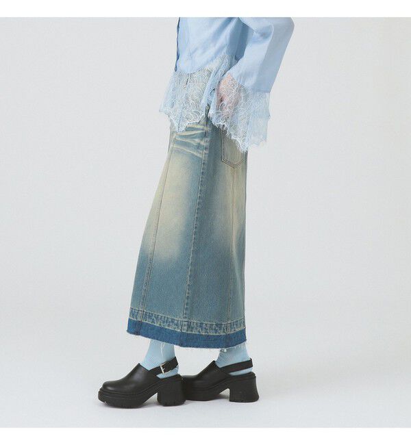 Ray BEAMS 「◎ｵｰﾊﾞｰﾀﾞｲﾃﾞﾆﾑSK」|スカート|