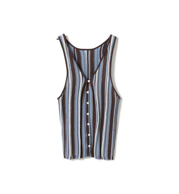 Ray BEAMS 「マルチストライプ ニット キャミソール」|キャミソール|