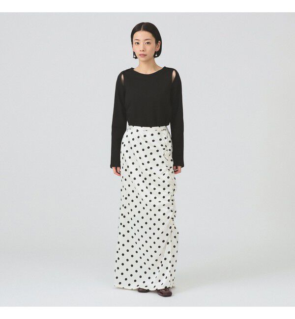 Ray BEAMS 「ショルダー オープン ロングスリーブ Tシャツ」|Tシャツ・カットソー|