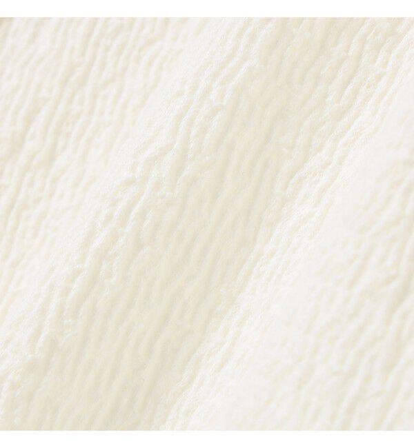 BEAMSBOY「ジャカード フリルギャザー ショートスリーブ」|Tシャツ・カットソー|