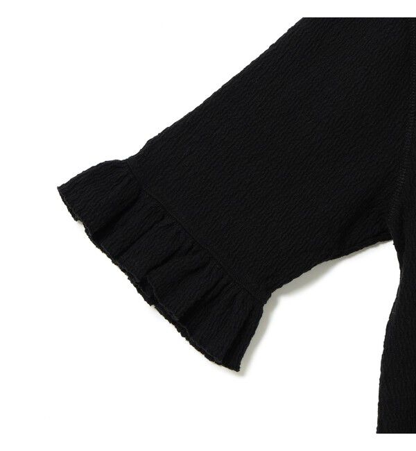 BEAMSBOY「ジャカード フリルギャザー ショートスリーブ」|Tシャツ・カットソー|