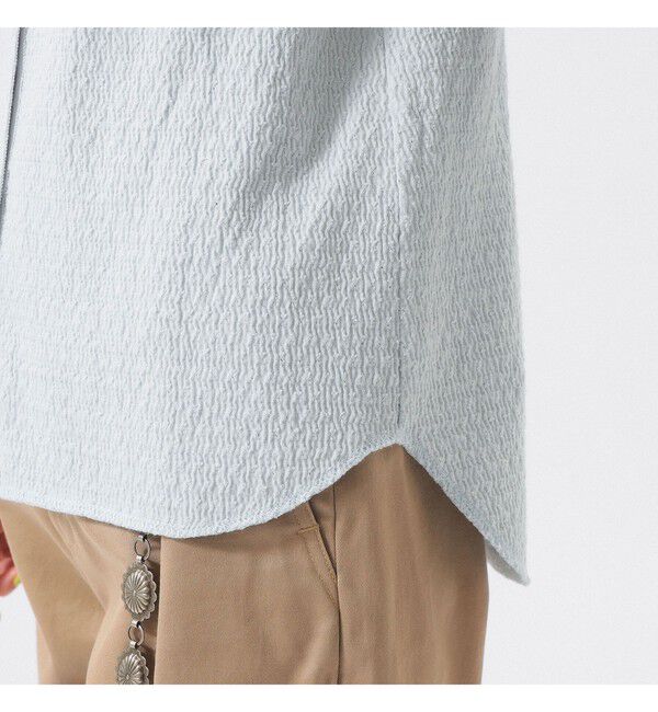 BEAMSBOY「ジャカード フリルギャザー ショートスリーブ」|Tシャツ・カットソー|