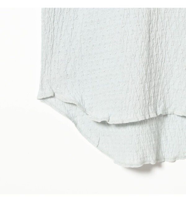 BEAMSBOY「ジャカード フリルギャザー ショートスリーブ」|Tシャツ・カットソー|