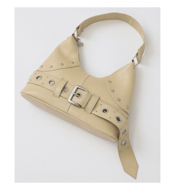 Ray BEAMS 「スタッズ ベルト バッグ」|トートバッグ|BEIGE