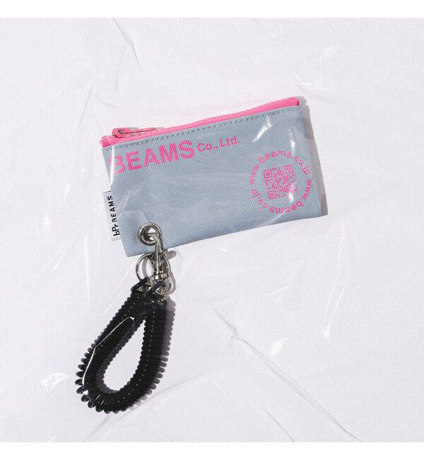 BEAMS「bPr BEAMS / ターポリン ロゴ ポーチ XS」|ポーチ|GREY