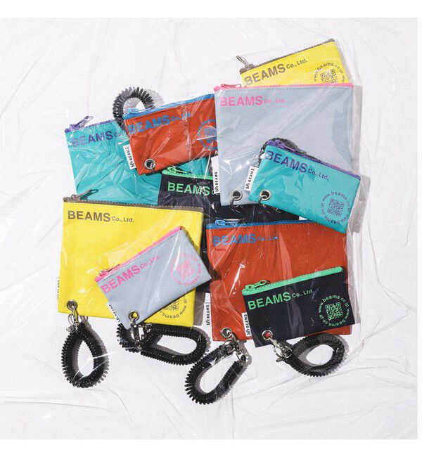 BEAMS「bPr BEAMS / ターポリン ロゴ ポーチ XS」|ポーチ|