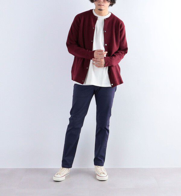 SHIPS any「SHIPS any: 〈手洗い可能〉 ミラノリブ クルーネック カーディガン 24SS◇」|カーディガン|