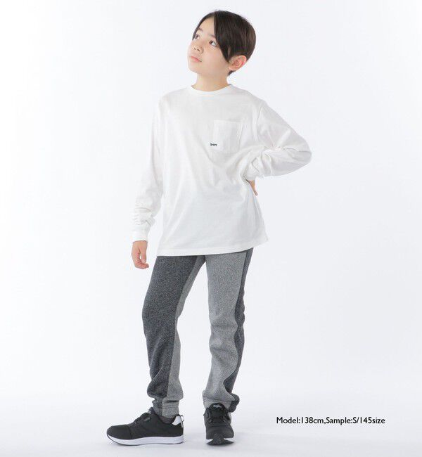 SHIPS KIDS「【WEB限定】SHIPS KIDS:100～160cm / ＜家族おそろい＞SHIPS マイクロロゴ ロングスリーブ TEE」|Tシャツ・カットソー|