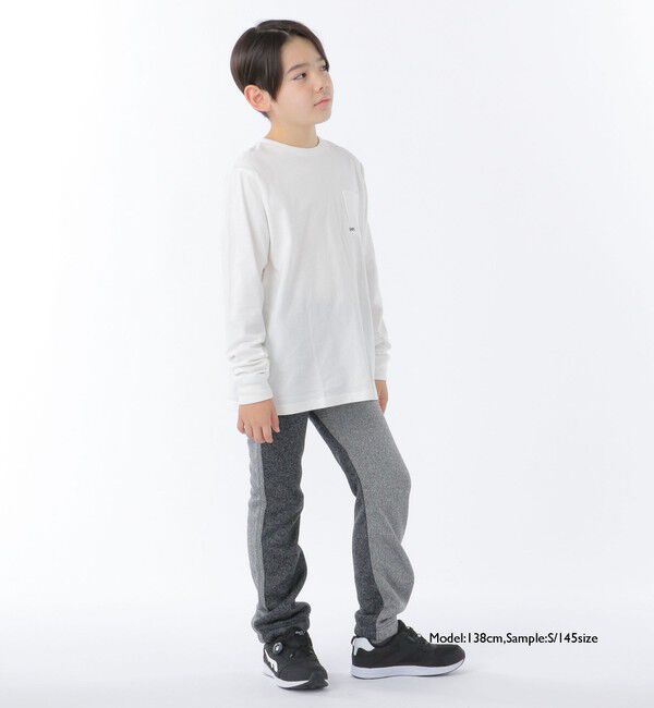 SHIPS KIDS「【WEB限定】SHIPS KIDS:100～160cm / ＜家族おそろい＞SHIPS マイクロロゴ ロングスリーブ TEE」|Tシャツ・カットソー|