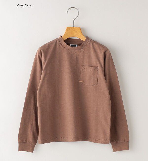 SHIPS KIDS「【WEB限定】SHIPS KIDS:100～160cm / ＜家族おそろい＞SHIPS マイクロロゴ ロングスリーブ TEE」|Tシャツ・カットソー|