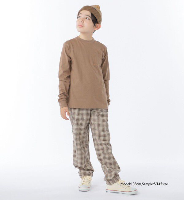 SHIPS KIDS「【WEB限定】SHIPS KIDS:100～160cm / ＜家族おそろい＞SHIPS マイクロロゴ ロングスリーブ TEE」|Tシャツ・カットソー|