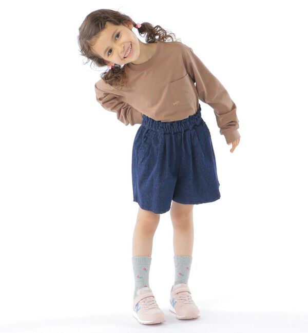 SHIPS KIDS「【WEB限定】SHIPS KIDS:100～160cm / ＜家族おそろい＞SHIPS マイクロロゴ ロングスリーブ TEE」|Tシャツ・カットソー|