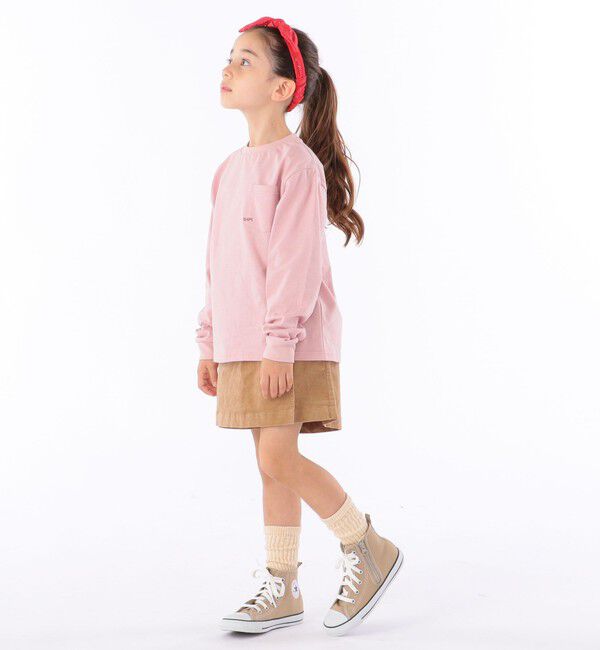 SHIPS KIDS「【WEB限定】SHIPS KIDS:100～160cm / ＜家族おそろい＞SHIPS マイクロロゴ ロングスリーブ TEE」|Tシャツ・カットソー|