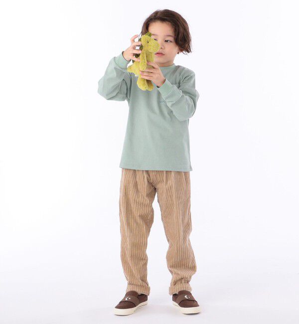 SHIPS KIDS「【WEB限定】SHIPS KIDS:100～160cm / ＜家族おそろい＞SHIPS マイクロロゴ ロングスリーブ TEE」|Tシャツ・カットソー|