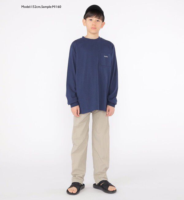 SHIPS KIDS「【WEB限定】SHIPS KIDS:100～160cm / ＜家族おそろい＞SHIPS マイクロロゴ ロングスリーブ TEE」|Tシャツ・カットソー|