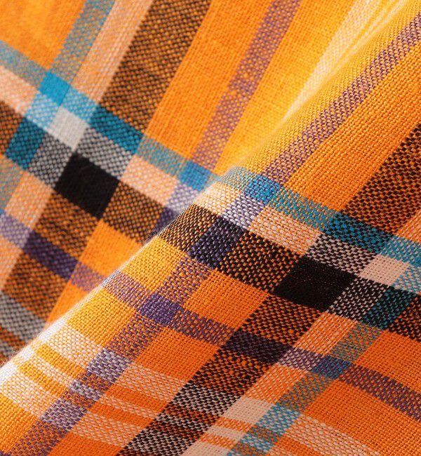 SHIPS KIDS「O'NEIL of DUBLIN:100～130cm / リネン チェック キルト スカート」|台形|