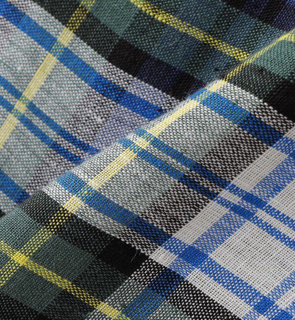 SHIPS KIDS「O'NEIL of DUBLIN:100～130cm / リネン チェック キルト スカート」|台形|