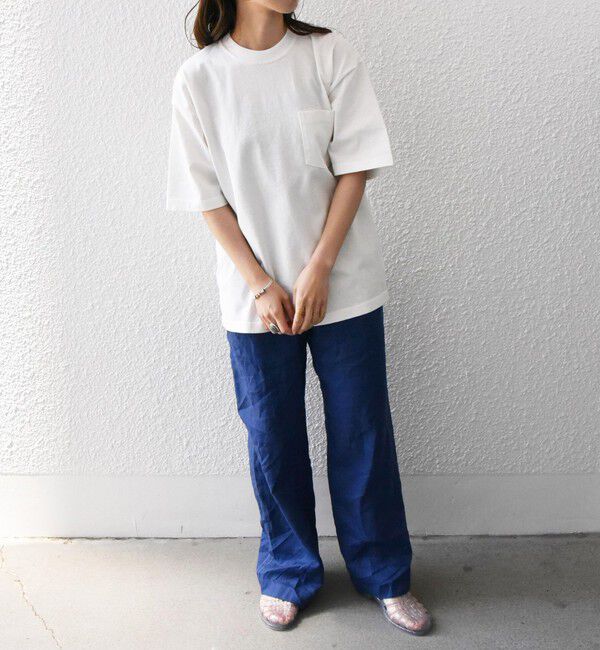 SHIPS any「SHIPS any: "COTTON USA"  ヘビーウェイト クルーネック ポケット Tシャツ」|Tシャツ・カットソー|