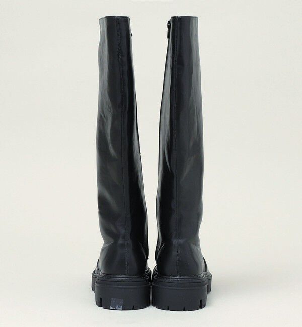 quaranciel「quaranciel: トラック ソール ロング ブーツ」|ロングブーツ|