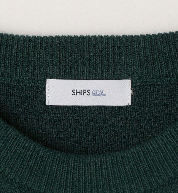 SHIPS any「SHIPS any: 〈手洗い可能〉コットン カシミヤ スウェットライク クルーネック ニット◇」|ニット・セーター|