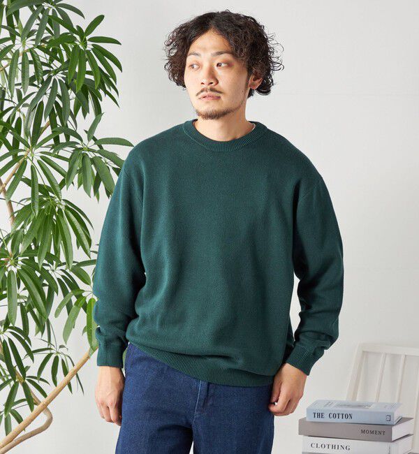 SHIPS any「SHIPS any: 〈手洗い可能〉コットン カシミヤ スウェットライク クルーネック ニット◇」|ニット・セーター|