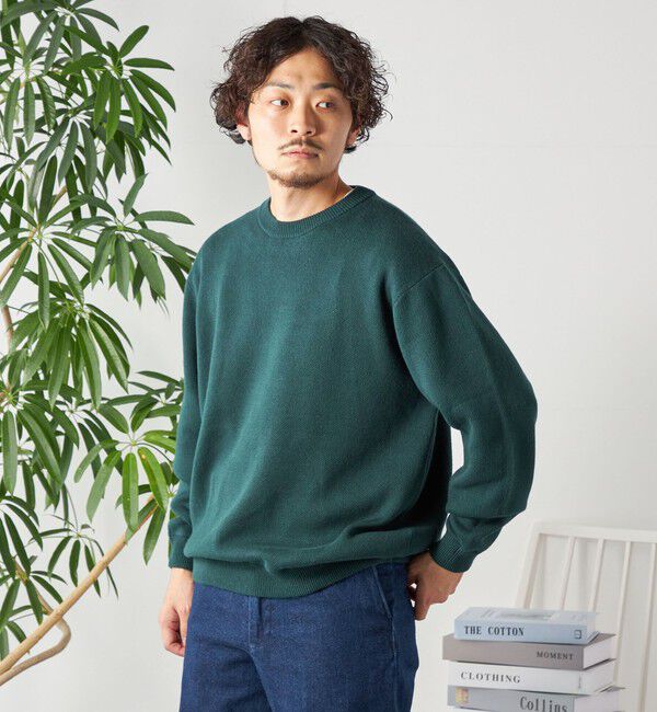 SHIPS any「SHIPS any: 〈手洗い可能〉コットン カシミヤ スウェットライク クルーネック ニット◇」|ニット・セーター|