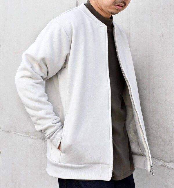 SHIPS any「SHIPS any: 〈洗濯機可能〉フェイクスエード (ポリエステル) ジップ ブルゾン 23AW◇」|ブルゾン・スタジャン|