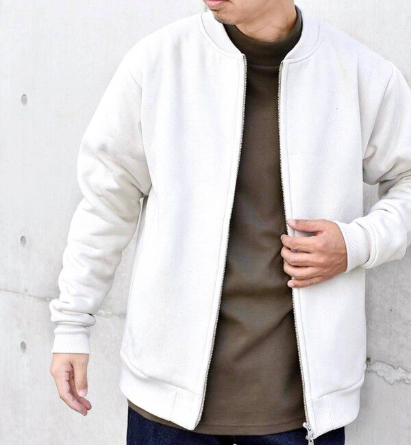 SHIPS any「SHIPS any: 〈洗濯機可能〉フェイクスエード (ポリエステル) ジップ ブルゾン 23AW◇」|ブルゾン・スタジャン|