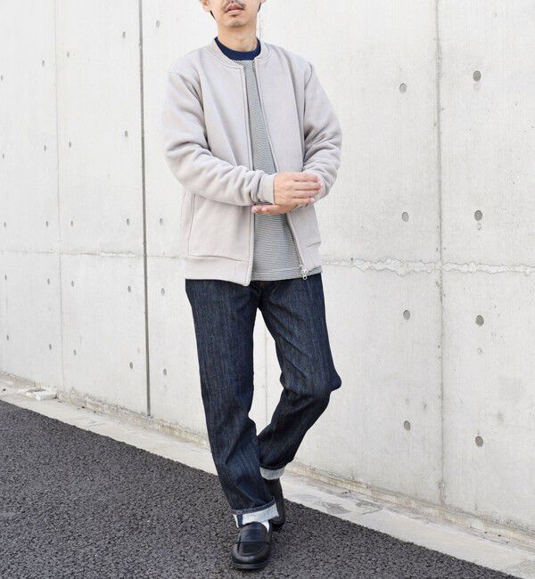 SHIPS any「SHIPS any: 〈洗濯機可能〉フェイクスエード (ポリエステル) ジップ ブルゾン 23AW◇」|ブルゾン・スタジャン|