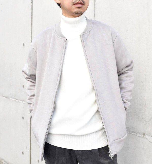 SHIPS any「SHIPS any: 〈洗濯機可能〉フェイクスエード (ポリエステル) ジップ ブルゾン 23AW◇」|ブルゾン・スタジャン|
